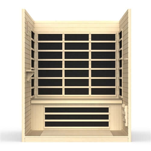 GoldenDesigns DYN-6315-02 Vila 3 Person Ultra Low EMF Far Infrared Sauna (New)
