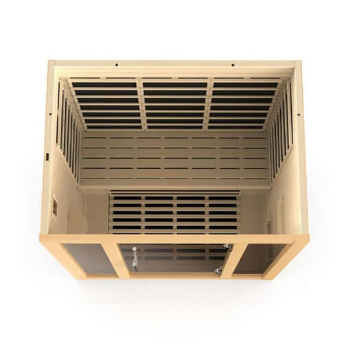 GoldenDesigns DYN-6315-02 Vila 3 Person Ultra Low EMF Far Infrared Sauna (New)