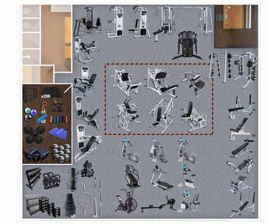 3,000 Sq Ft Gym