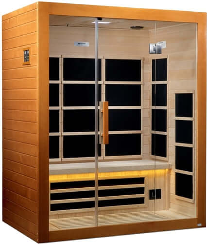 GoldenDesigns DYN-6308-01 Marseille Ultra Low EMF FAR Infrared Sauna (New)