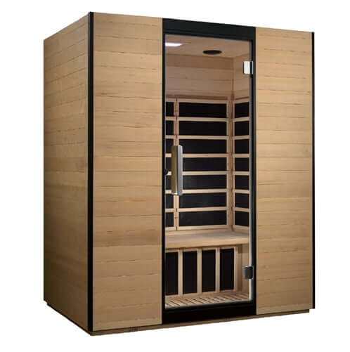 GoldenDesigns DYN-6326-01 Valencia 3 Person Ultra Low EMF FAR Infrared Sauna (New)
